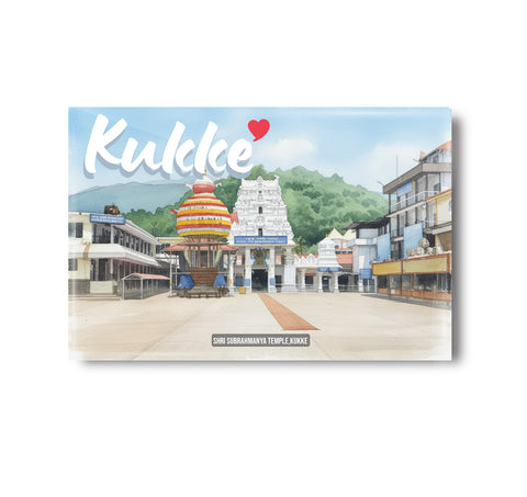 Love Kukke I Shri Subrahmanya Temple I Kukke I Karnataka I Fridge Magnet