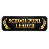 School Pupil Leader I Student Representative I School I College I Rectangular Pin Badge