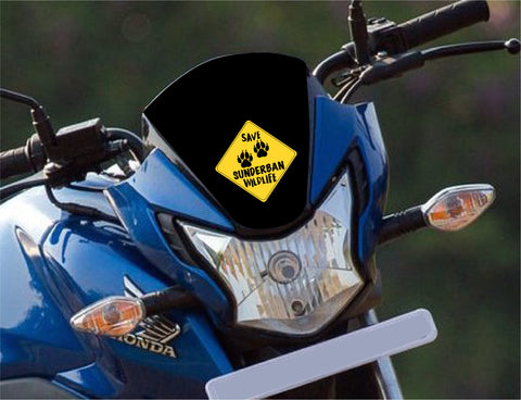Save Sunderban Wild Life I Save Tiger I Forest I Environmental I Bike Sticker