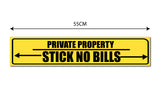 This is a Private Property I Stick No Bills I Wall Sticker
