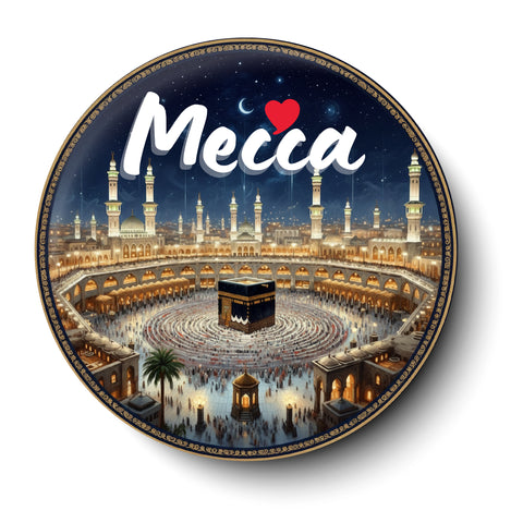 Love Mecca I Makkah Saudi Arabia I Islamic I Muslim I Spiritual I Frige Magnet