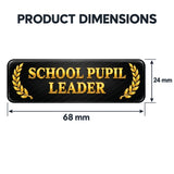 School Pupil Leader I Student Representative I School I College I Rectangular Pin Badge