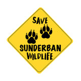 Save Sunderban Wild Life I Save Tiger I Forest I Environmental I Car Window Sticker
