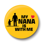 Love My Dad is with me I Love Father & Son I Relationship I Fathers Day I Fridge Magnet