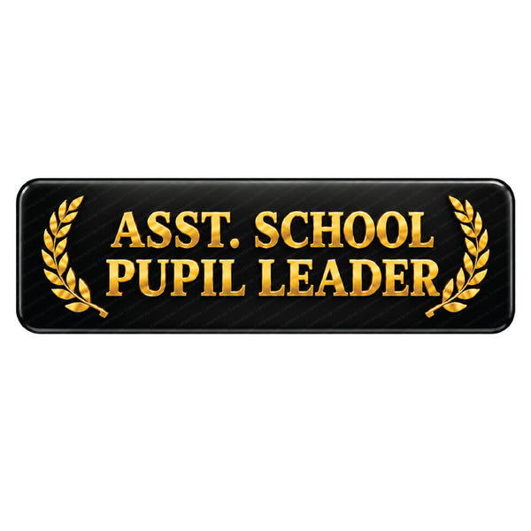 Assitant School Pupil Leader I Student Representative I School I College I Rectangular Pin Badge