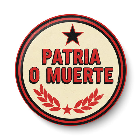 Patria o Muerte I Fidel Castro Che guvera  I Revolution I Pin Badge