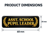 Assitant School Pupil Leader I Student Representative I School I College I Rectangular Pin Badge