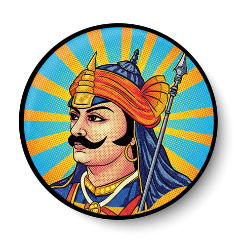 Maharana Pratap I The Great King of Mewar Empire I Rajput I Pin Badge