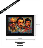 Street Wall Art of Kalaignar Karunanidhi M. K. Stalin Udhayanidhi Stalin I DMK I Dravida Munnetra Kazhagam I Wall Poster / Frames