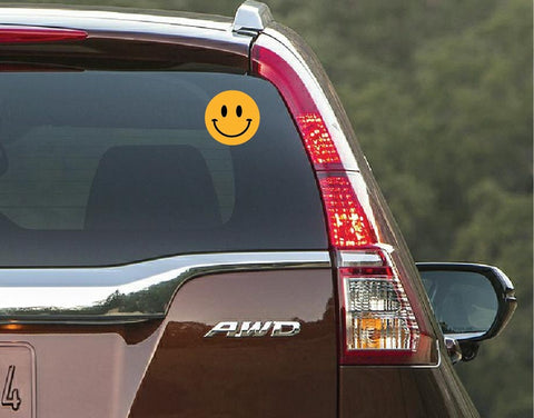 Smiley Emoji Car Window Sticker