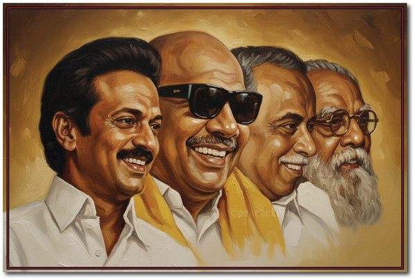 MK Stalin Karunanidhi Anna Periyar I DMK I Wall Poster / Frames