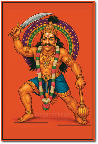 Sudalai Madan Sammy I  Kaval Deivam I Sudalai Madan I Wall Poster / Frame