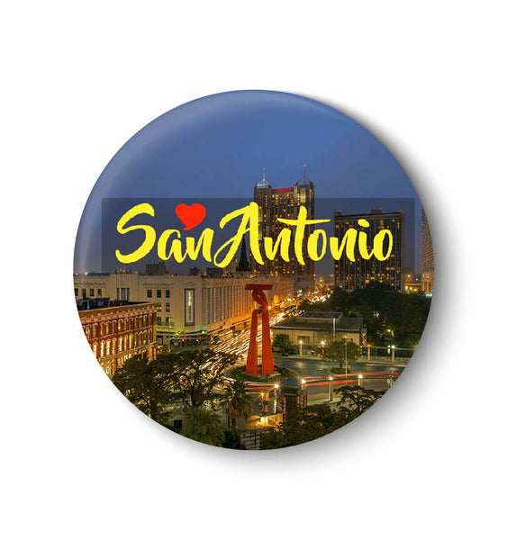Love San Antonio I Love with United States Series I Fridge Magnet