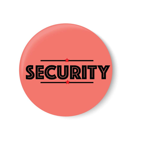 Security I Office Pin Badge