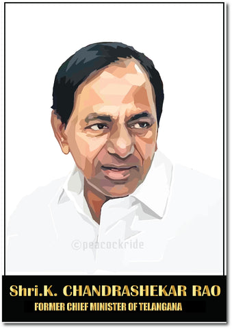 K. Chandrashekar Rao I KCR I Telangana Rashtra Samithi I TRS I Wall Poster / Frames