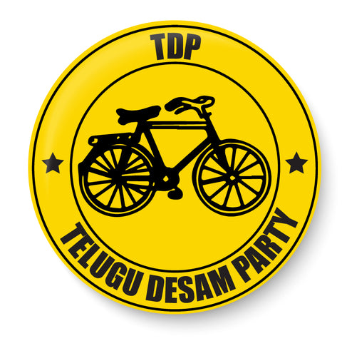 Vote for your Party I N. Chandrababu Naidu I Telugu Desam Party Symbols I TDP I Pin Badge