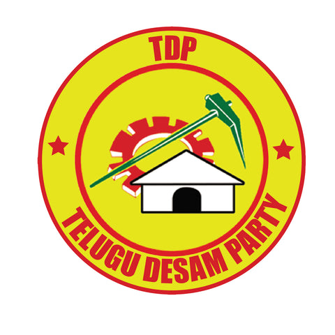 N. Chandrababu Naidu I NTR I Telugu Desam Party I TDP I Car Window Sticker