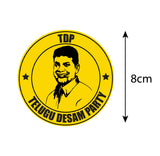 Vote for your Party I Telugu Desam Party I TDP I N. Chandrababu Naidu I Bike Sticker