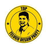 Vote for your Party I Telugu Desam Party I TDP I N. Chandrababu Naidu I Bike Sticker