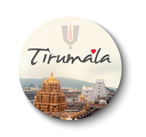 Love Tirumala I Tirumala Temple I Tirumala Tirupati I Fridge Magnet
