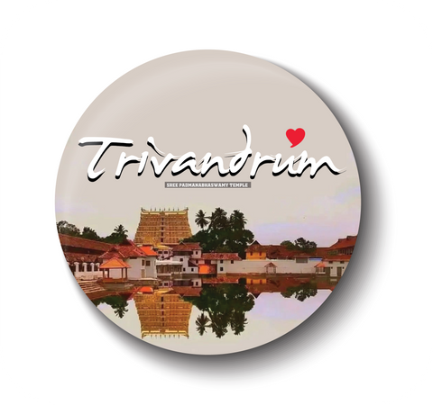 Love Trivandrum I Thiruvanthapuram I Sree Padmanabhaswamy Temple I Fridge Magnet