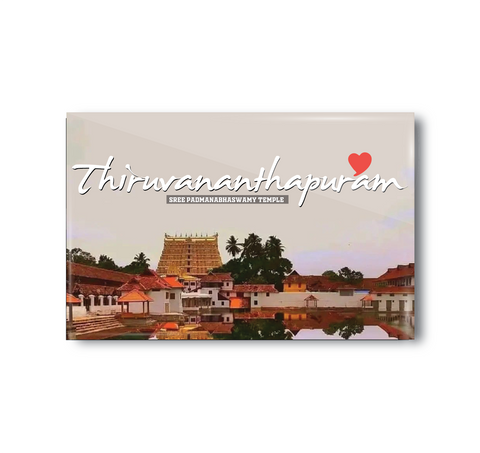 Love Trivandrum I Thiruvanthapuram I Sree Padmanabhaswamy Temple I Fridge Magnet