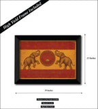 Tamilaga Vettri Kazhagam I Thanga Thalapathy Vijay I TVK I TVK Flag Wall Poster / Frames