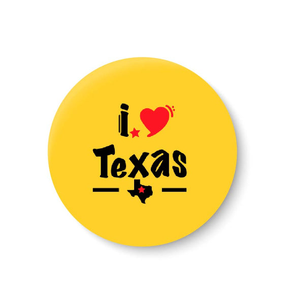 I love Texas I Love with UNITED STATES series I Fridge Magnet