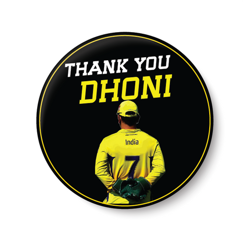 Thank You Dhoni I CSK I  Farewell DHONI I Thala Dhoni I Pin Badge