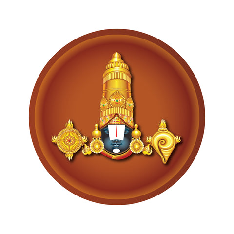 Tirumala Tirupati I Lord Srinivasa I Lord Balaji I Lord Venkateshwara I Car Window Sticker