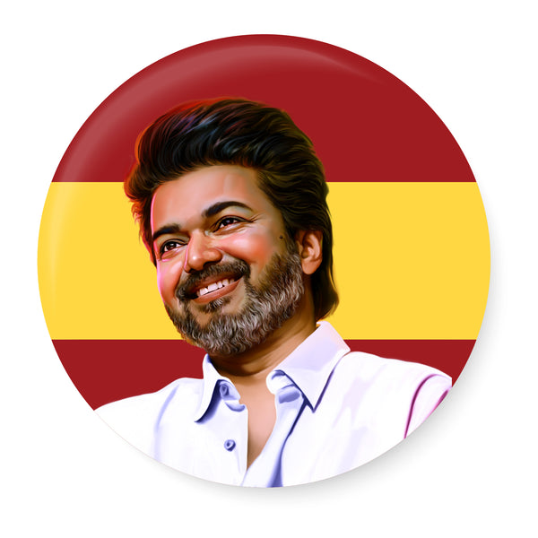 Thalapathy Vijay I Tamilaga Vettri Kazhagam I TVK I TVK Flag I Fridge Magnet