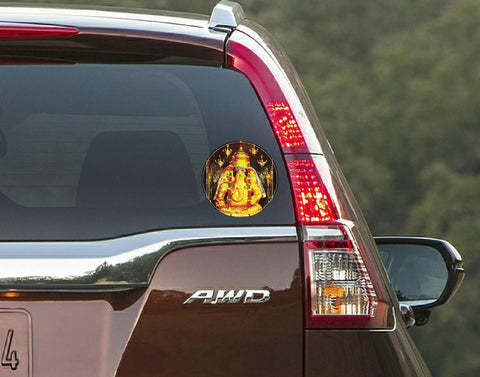 Pillaiyarpatti Karpaga Vinayagar I Vinayagar I Car Window Sticker