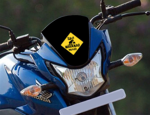 Save Wayanad Wild Life I Save Elephant I Forest I Environmental I Bike Sticker