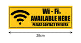 Wifi Available Here I Office I Shop I School I College I Restaurant I Hospital I Company I Super Market I Wall Sticker