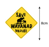 Save Wayanad Wild Life I Save Elephant I Forest I Environmental I Bike Sticker