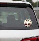 Say No To War I Peace I Car Window Sticker