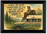 Into the Wild I Christopher McCandless I Adventurer I Souvenir I Travel I  Inspirational I Motivational Quote I Wall Poster / Frames