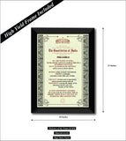 Preamble of Indian Constitution Wall Poster / Frame