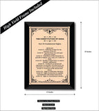 The Constitution of India I Fundamental Rights I Preamble Wall Poster/ Frame