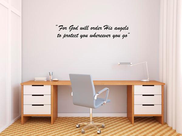 Jesus I For God will I Jesus Christ I Bible Quote I Wall Decal