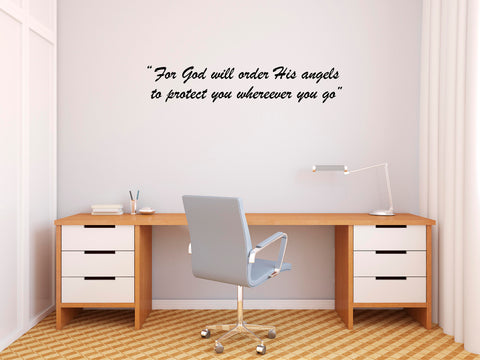 Jesus I For God will I Jesus Christ I Bible Quote I Wall Decal