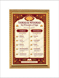 Ten Principles of Yoga I Yamas & Niyamas I Wall Poster
