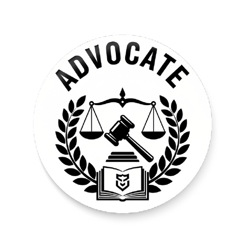 Advocate I Justice I Lawyer I Pin Badge