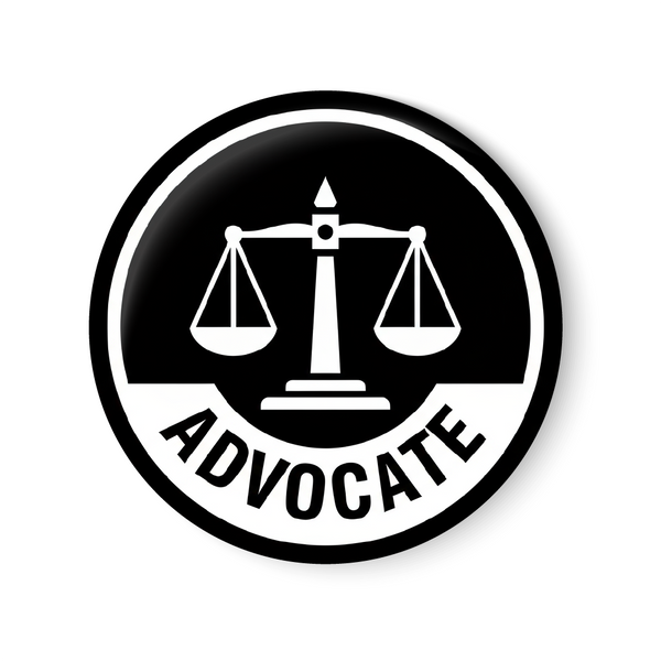 Justice I Lawyer I Advocate I Pin Badge