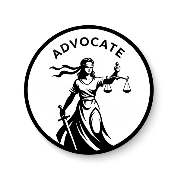 Angel of Justice I Justice for All I Lady Justice I Lawyer I Advocate I Pin Badge