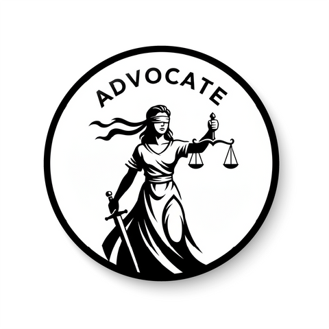Angel of Justice I Justice for All I Lady Justice I Lawyer I Advocate I Pin Badge