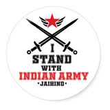 I Stand With Indian Army I Indian Army I Indian Soldiers I Jaihind I India I Pin Badge