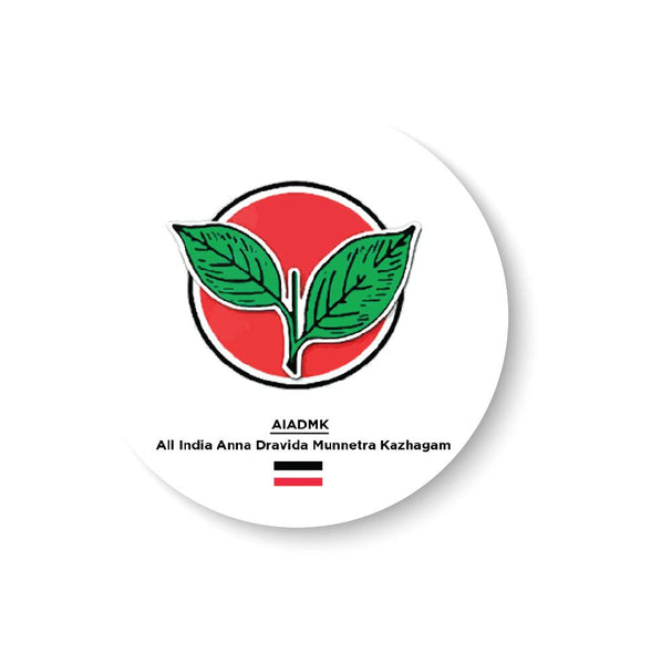 Vote for your Party I All India Anna Dravida Munnetra Kazhagam Party Symbol Pin Badge