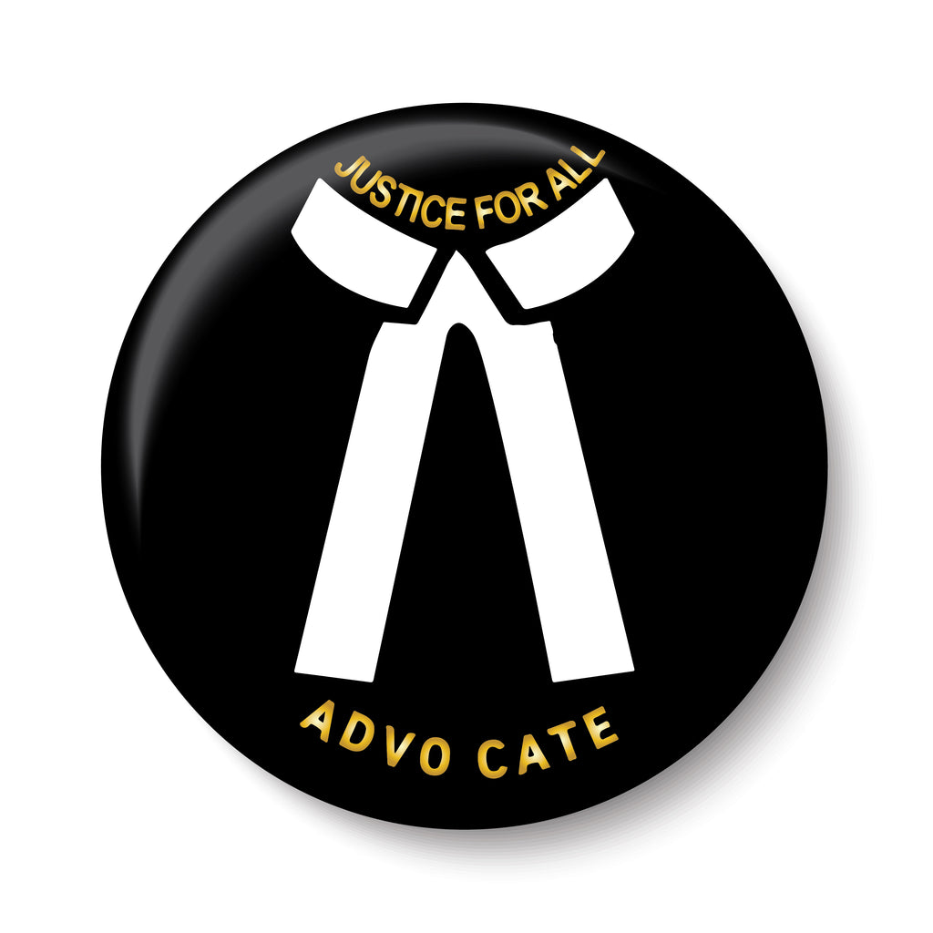 Justice for All I Lawyer I Advocate I Pin Badge