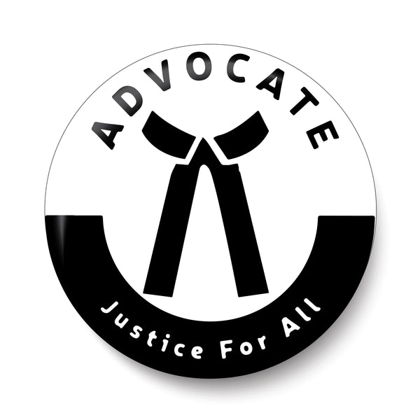 Adovcate I Justice for All I Lawyer I Pin Badge